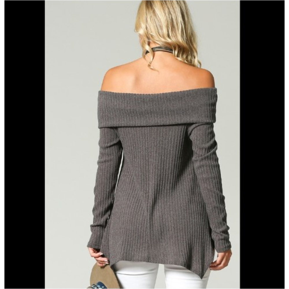 Off Shoulder Tunic Top - Picture 4 of 4